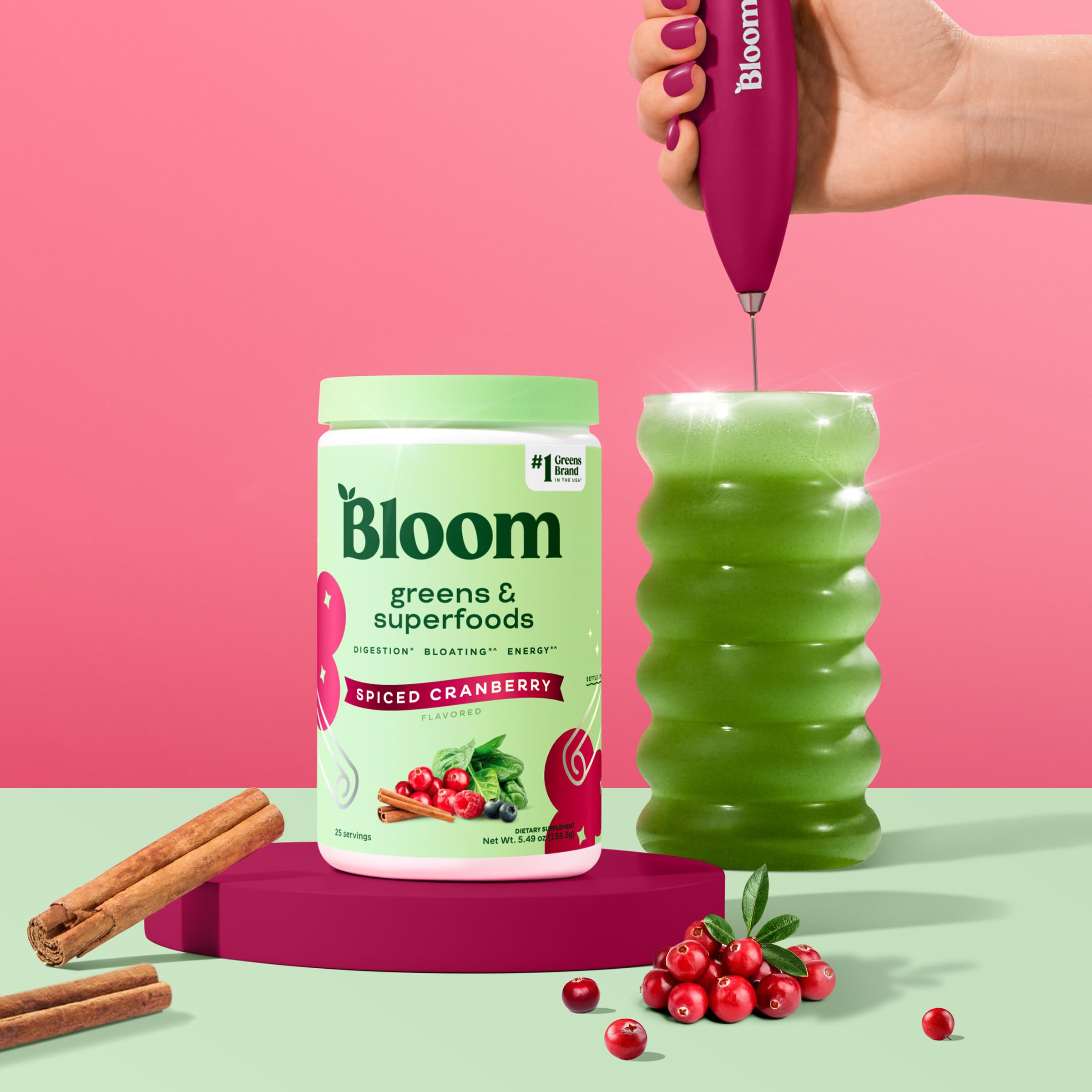 bloom greens & superfoods spiced cranberry
